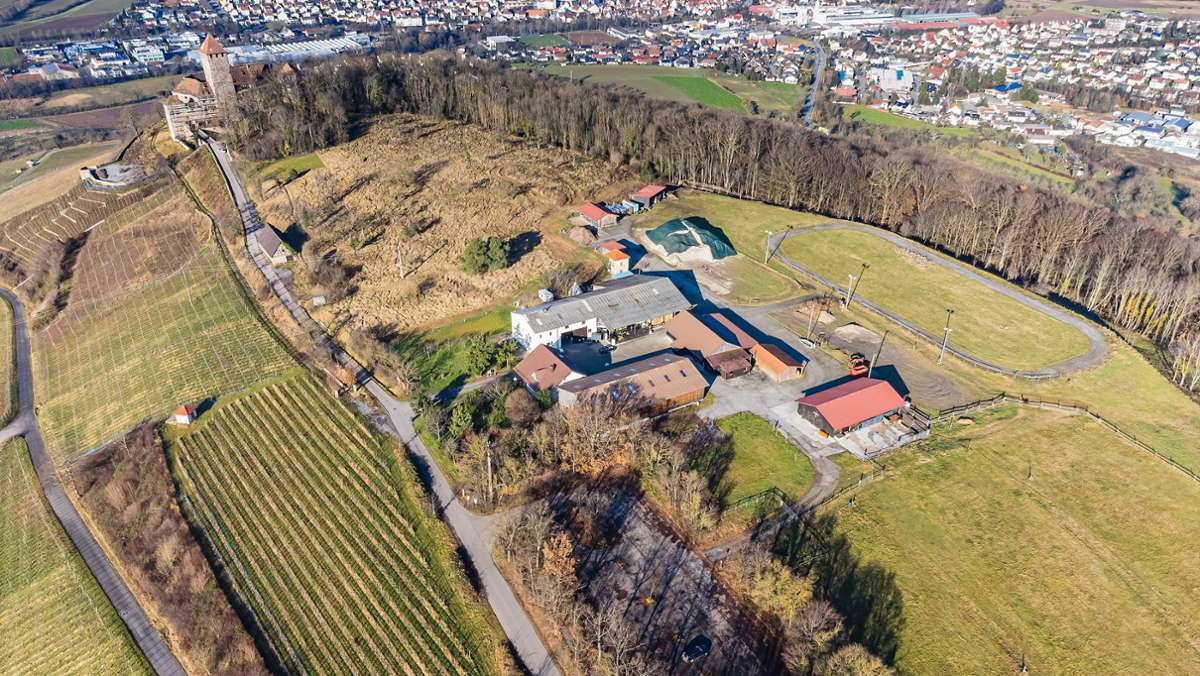  Landwirt Martin Föll möchte auf einem Gelände neben der Burg Lichtenberg einen Hühnerhof betreiben. Nun hat sich eine Bürgerinitiative rund um Burg-Investor Christoph Wichmann formiert, die diesem Plan den Riegel vorschieben will. 