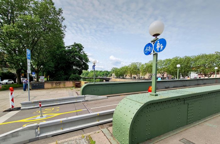Kein Ersatz für gesperrte Rosensteinbrücke: Stuttgarter Wilhelmsbrücke bleibt für den Autoverkehr gesperrt