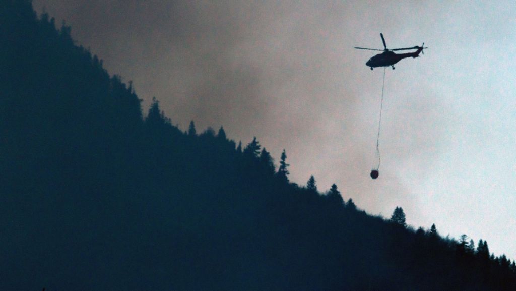 Löscharbeiten in Oberbayern: Bergwanderer verursacht Waldbrand