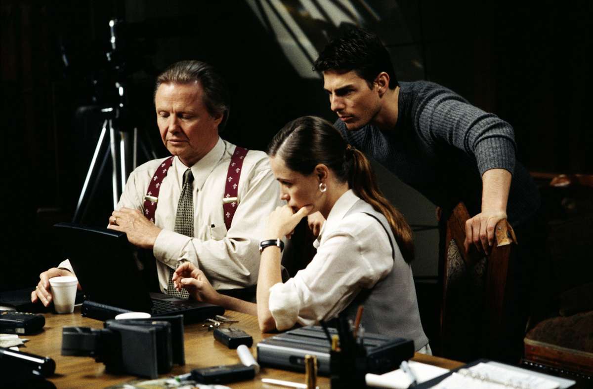 „Mission: Impossible“ (1996): Jon Voight, Emmanuelle Béart, Tom Cruise (von links)