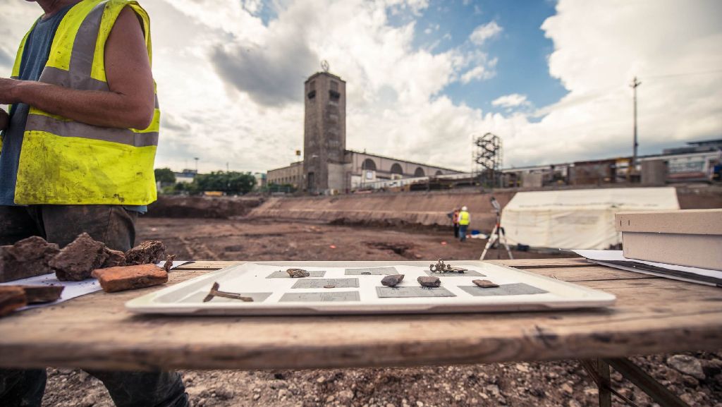 Baustellen in Stuttgart: Am Hauptbahnhof arbeiten die Archäologen