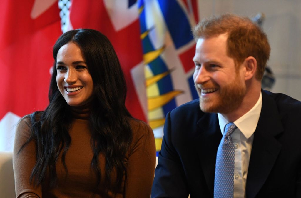 Ihr vorerst letzter Termin in Großbritannien: Herzogin Meghan und Prinz Harry im Kanada-Haus in London.