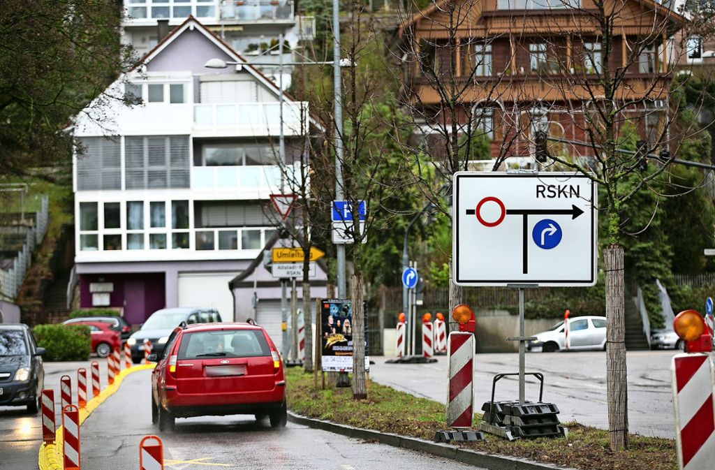 Esslinger Autofahrer, die in der kommenden Woche über den Altstadtring fahren, müssen sich auf Staus einstellen. Foto: Horst Rudel/Archiv