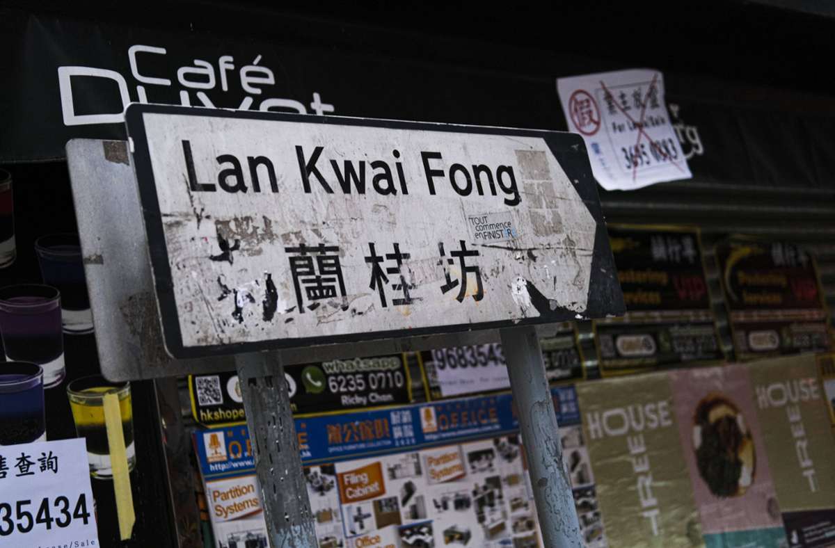 Der Angriff ereignete sich im Viertel Lan Kwai Fong (Symbolbild). Foto: imago images/Keith Tsuji