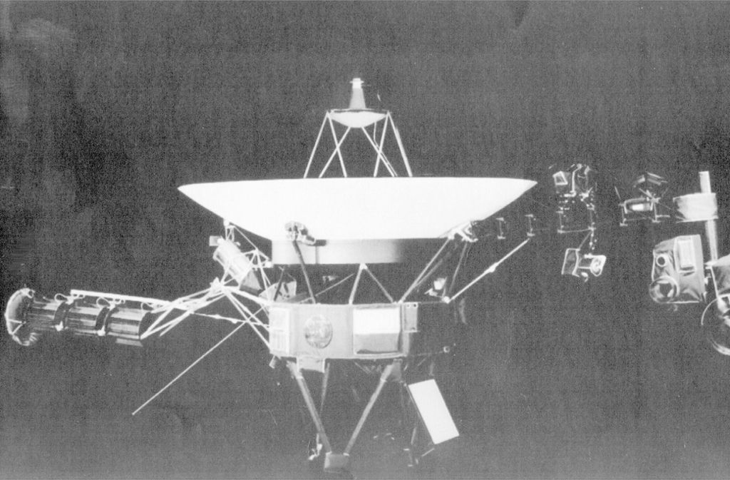 Dies ist ein Handout-Foto aus dem Jet Propulsion Lab in Passadena zeigt die Raumsonde Voyager.