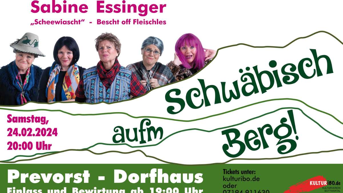 Oberstenfeld: Schwäbisch aufm Berg mit  Sabine Essinger