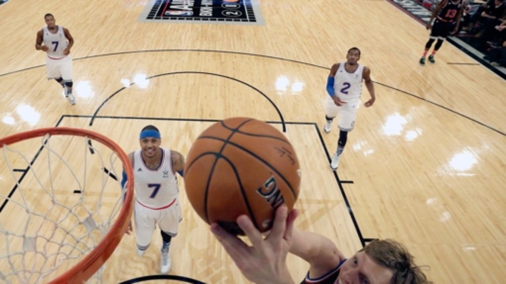All-Star-Spiel der NBA: Nowitzki begeistert Rihanna, Clinton und Co
