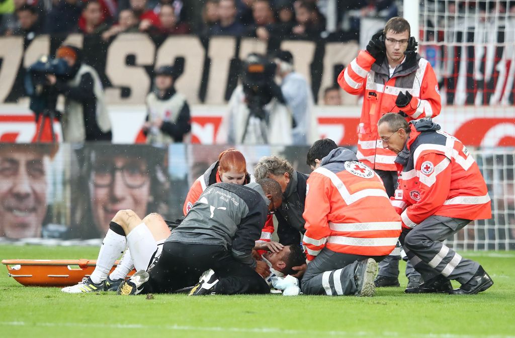 VfB-Kapitän Gentner verletzte sich beim Spiel gegen Wolfsburg schwer.