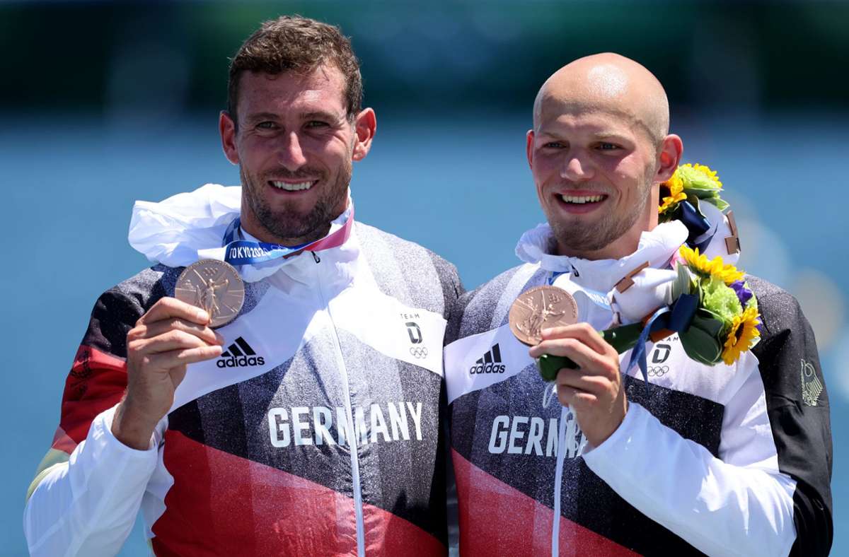 Sebastian Brendel und Tim Hecker, Bronze im Canadier-Zweier