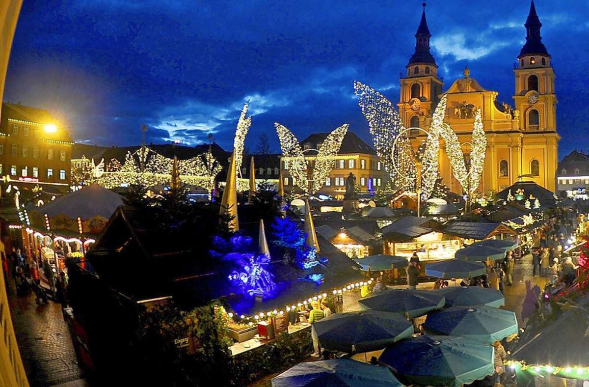 Der Ludwigsburger Barock-Weihnachtsmarkt umfasst in diesem Jahr etwa 140 Stände.