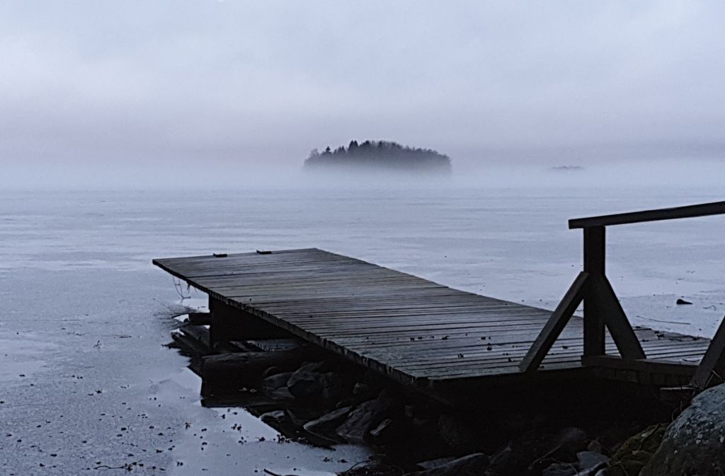 Im Sommer traumhaft, im Winter gespenstisch: der Vanajavesi-See im Süden Finnlands.