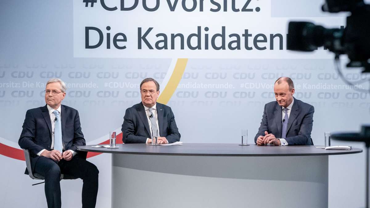 Machtkampf in der CDU: Merz will nicht mit Merkel brechen, Laschet greift Röttgen an