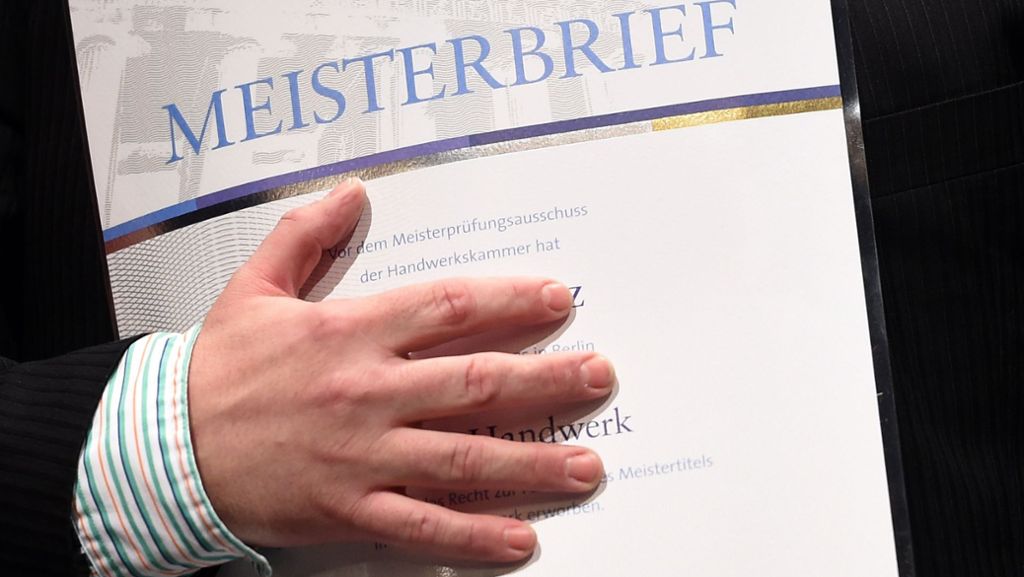 Baden-Württemberg: Handwerksmeister bekommen ab jetzt Prämie von 1500 Euro