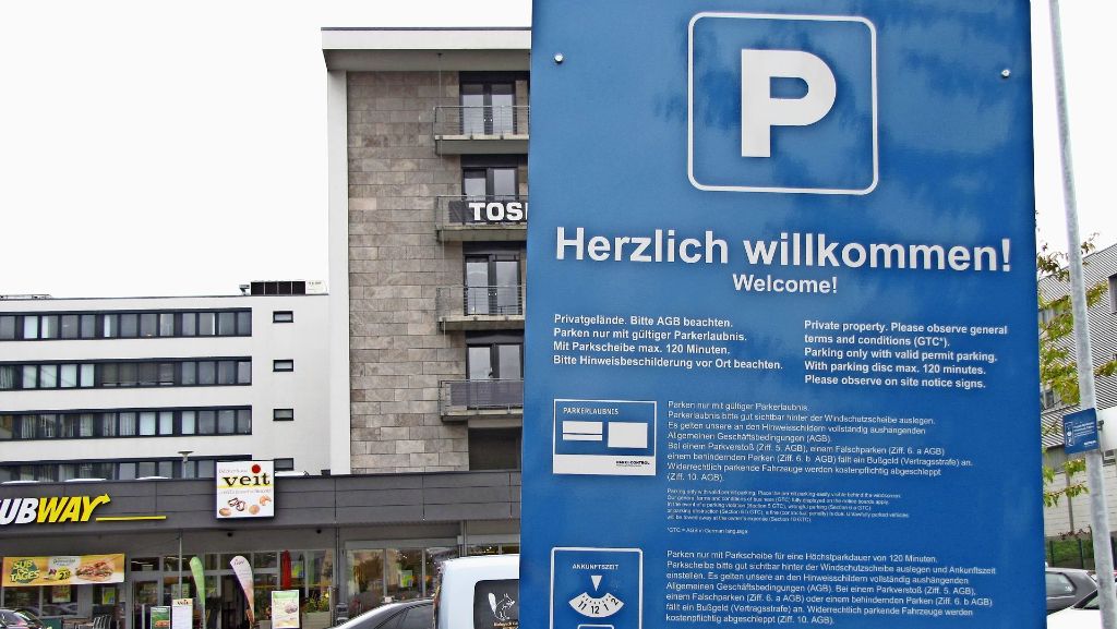 Ladenzentrum in Leinfelden-Echterdingen: Parkscheiben-Pflicht nervt Kunden weiterhin