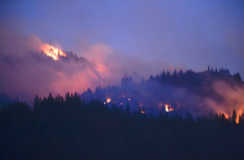 Die heftigen Waldbrände von Nord-Kalifornien