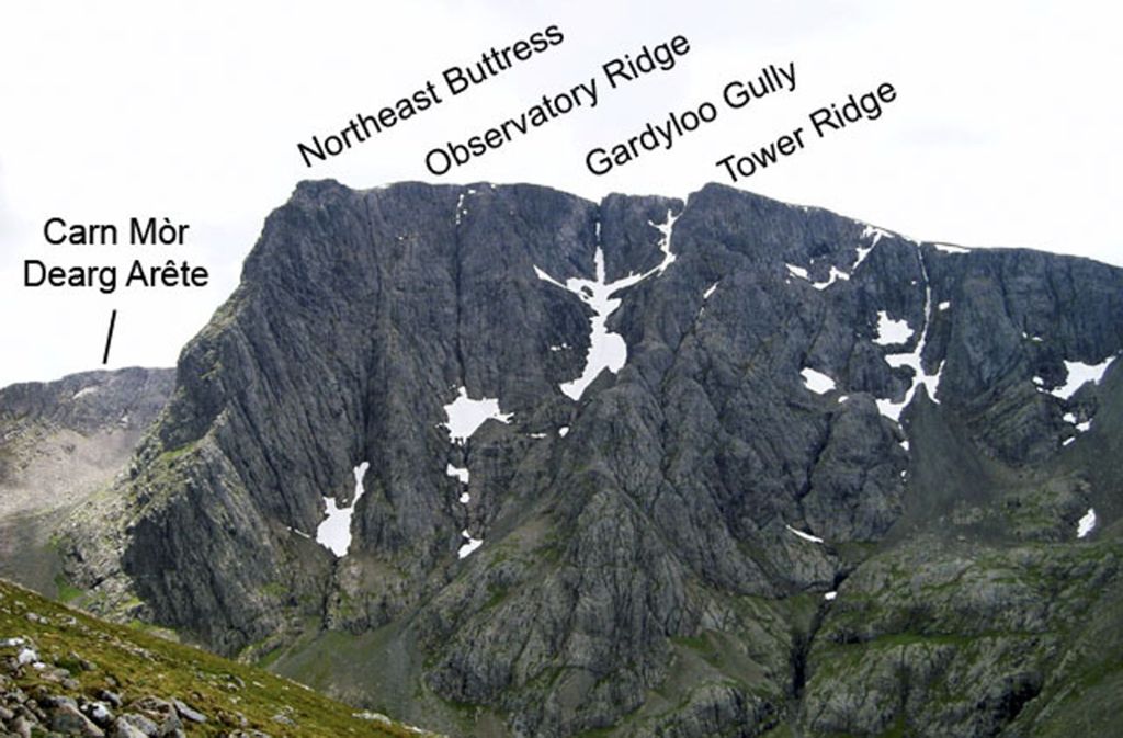 Der Ben Nevis mit seiner Gipfelregion.