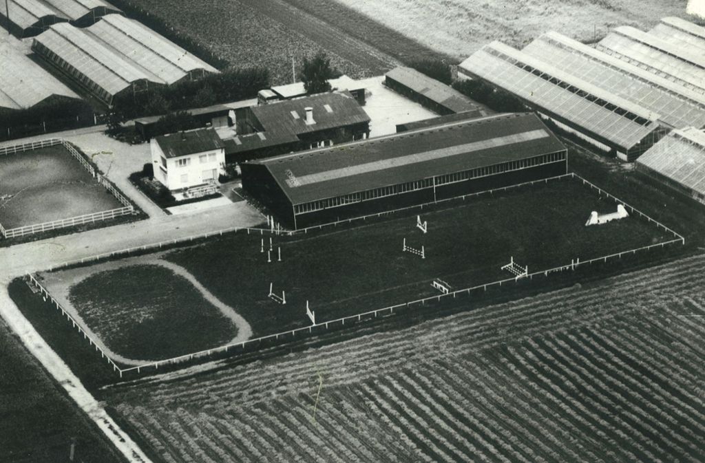 So sah die Vereins-Anlage aus, bevor sie der Verein im Jahr 1969 per Pacht übernahm: ein Aussiedlerhof.