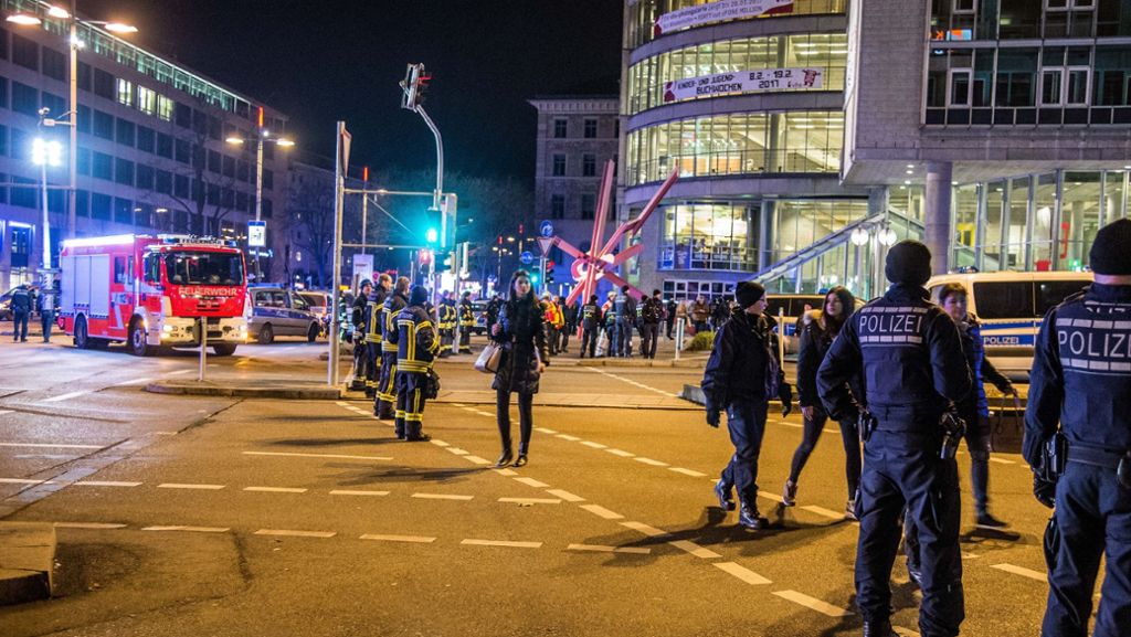 Polizeieinsatz in Stuttgart: Amokalarm offenbar versehentlich ausgelöst