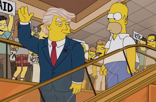 Passen zueinander wie Topf und Deckel: Donald Trump und die Welt der Simpsons. Foto: Fox
