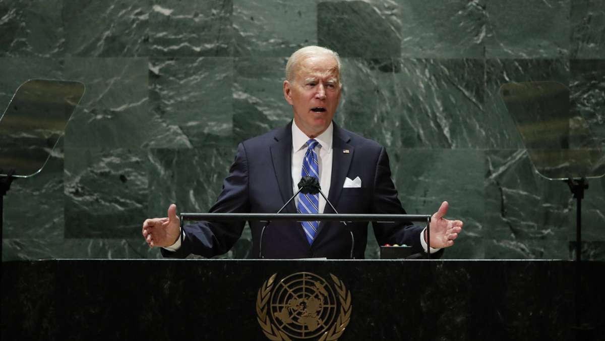  Bei seiner ersten Rede vor der Vollversammlung der Vereinten Nationen hat der US-Präsident betont, wie wichtig es ihm sei, dass Nationen zusammenarbeiten. 