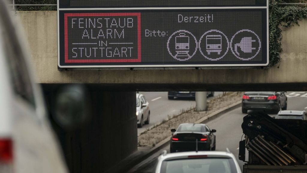 Stuttgart: Die Stadt löst erneut Feinstaubalarm aus