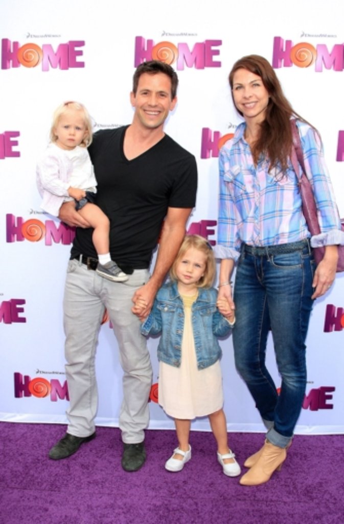 Christian Oliver mit seiner Frau und Familie