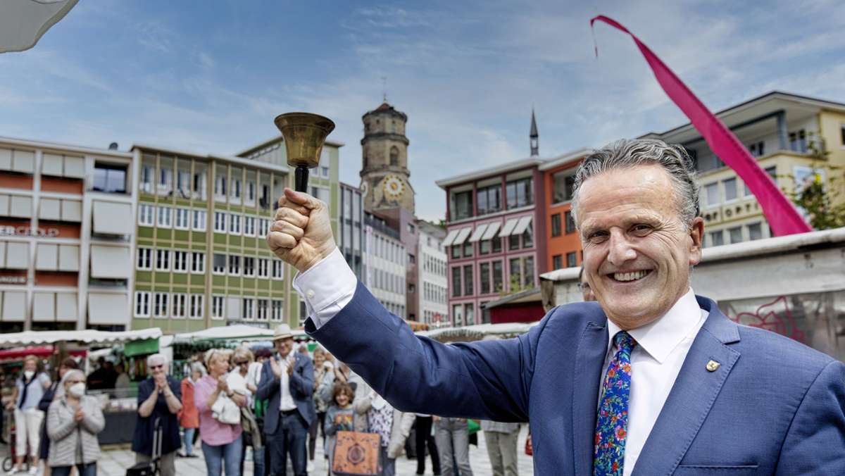 Sanierung fast zuende: Stuttgarter Wochenmarkt kehrt auf den Marktplatz zurück