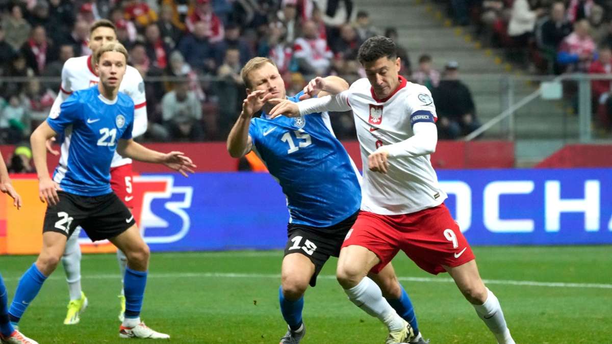 Fußball: Lewandowski und Polen nur noch einen Schritt von EM entfernt