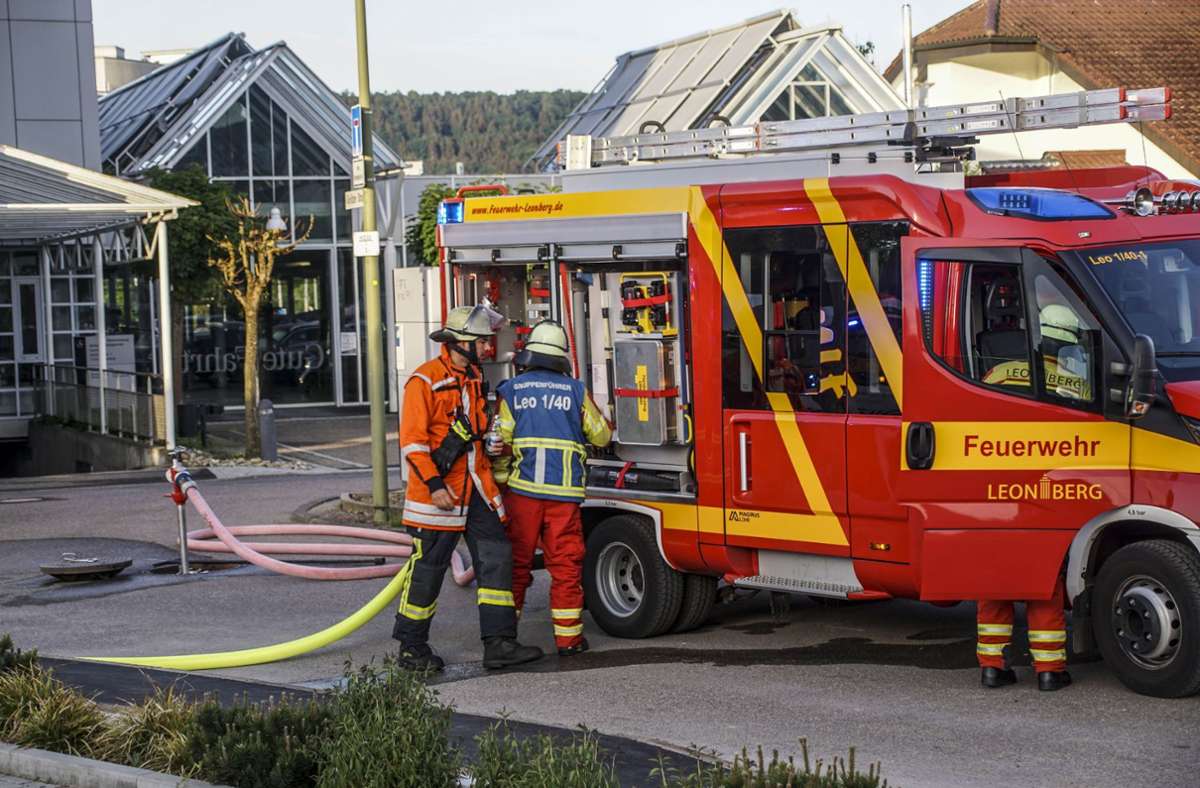 Die Feuerwehr Leonberg war im Einsatz am Sonntagfrüh.