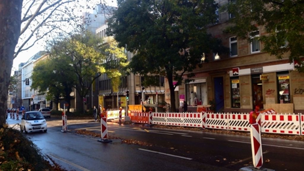 S-West: Baustelle an der Rotebühlstraße: Neue Stromkabel für die Rotebühlstraße