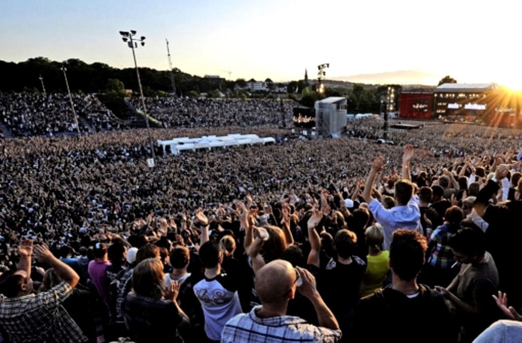 Heimspiel: Das 20-jährige Bandjubiläum feiern die Fantas am 25. Juli 2009 auf dem Cannstatter Wasen vor rund 60.000 Fans.