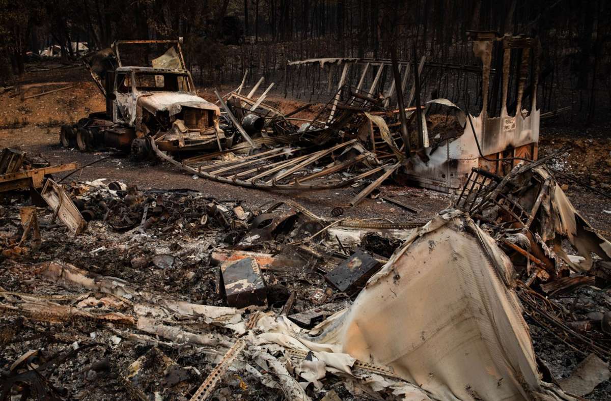 Das Feuer hat bereits eine Fläche von über 187 000 Hektar in Nordkalifornien vernichtet.