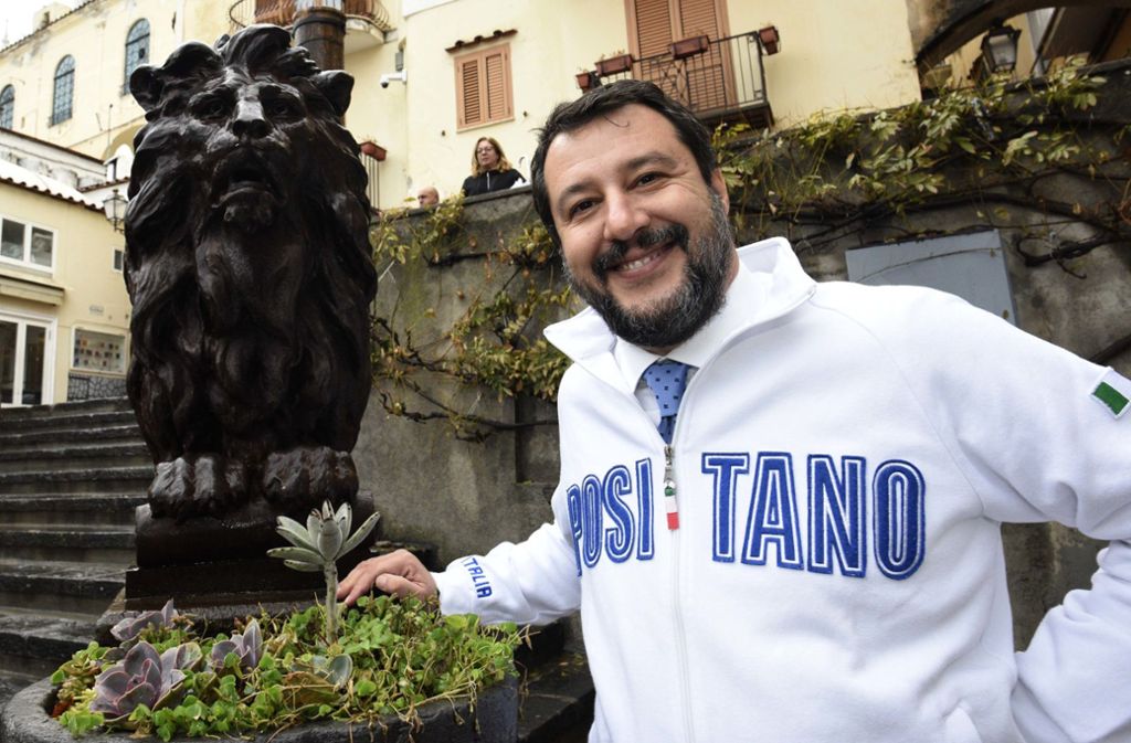 Salvini, der bis Anfang September italienischer Innenminister war, hofft auf Neuwahlen in Italien und eine Rückkehr an die Macht. Foto: dpa/Stefano Cavicchi
