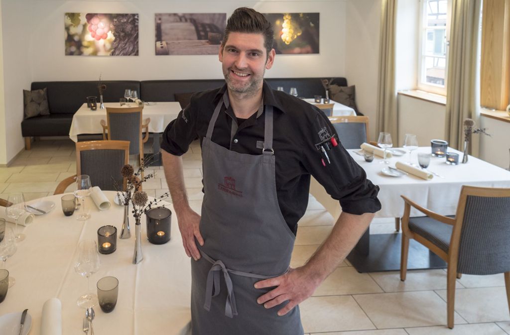 Steffen Ruggaber ist der Küchenchef im Restaurant Lamm in Rosswag.
