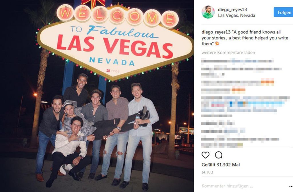 Nicht nur der vom VfB umworbene Fußballprofi Diego Reyes macht Urlaub und Party in Las Vegas. Platz Neun belegt die Wüstenstadt auf der Liste. Marco Höger und Mats Hummels waren 2017 auch schon feiern in Las Vegas.