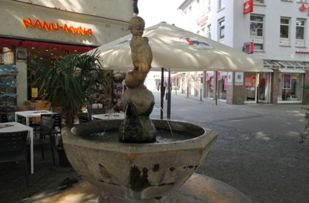 Der Erbsenbrunnen an der Marktstraße