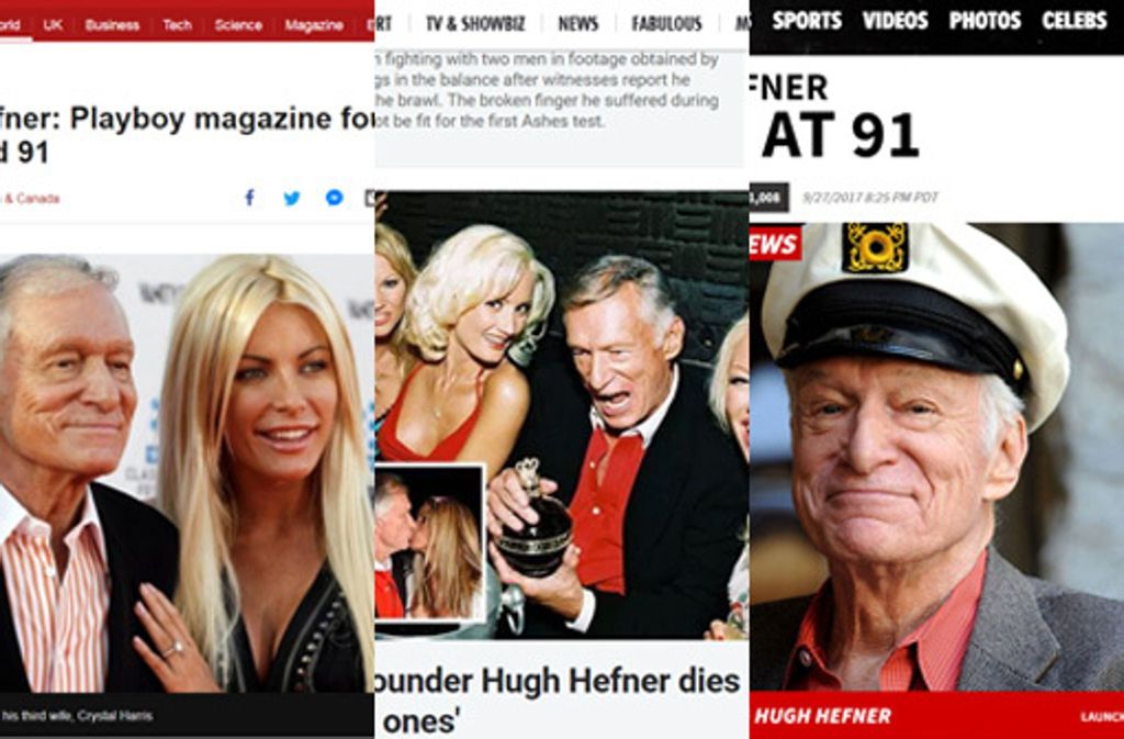 Die internationalen Pressestimmen zum Tod von Hugh Hefner.