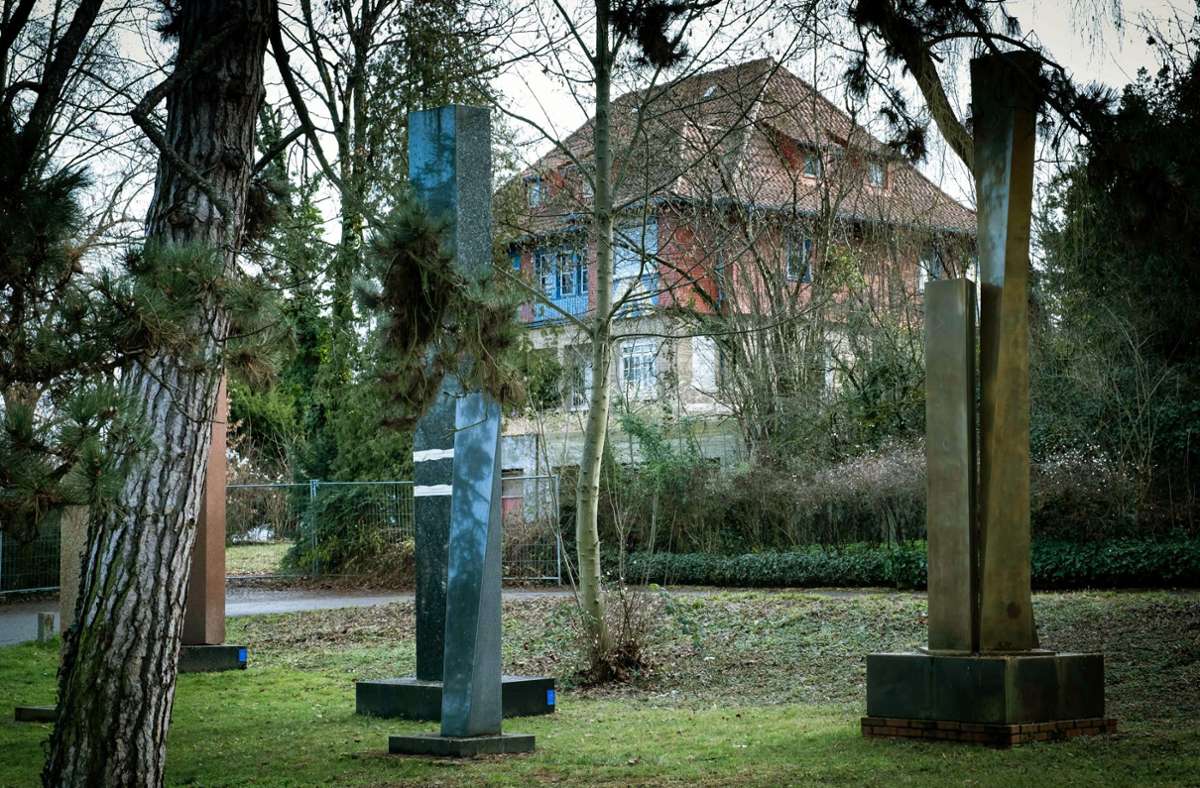 Seit Jahren ein Sorgenkind: „Skulpturenpark“ in Sichtweite des ehemaligen Hajek-Anwesens