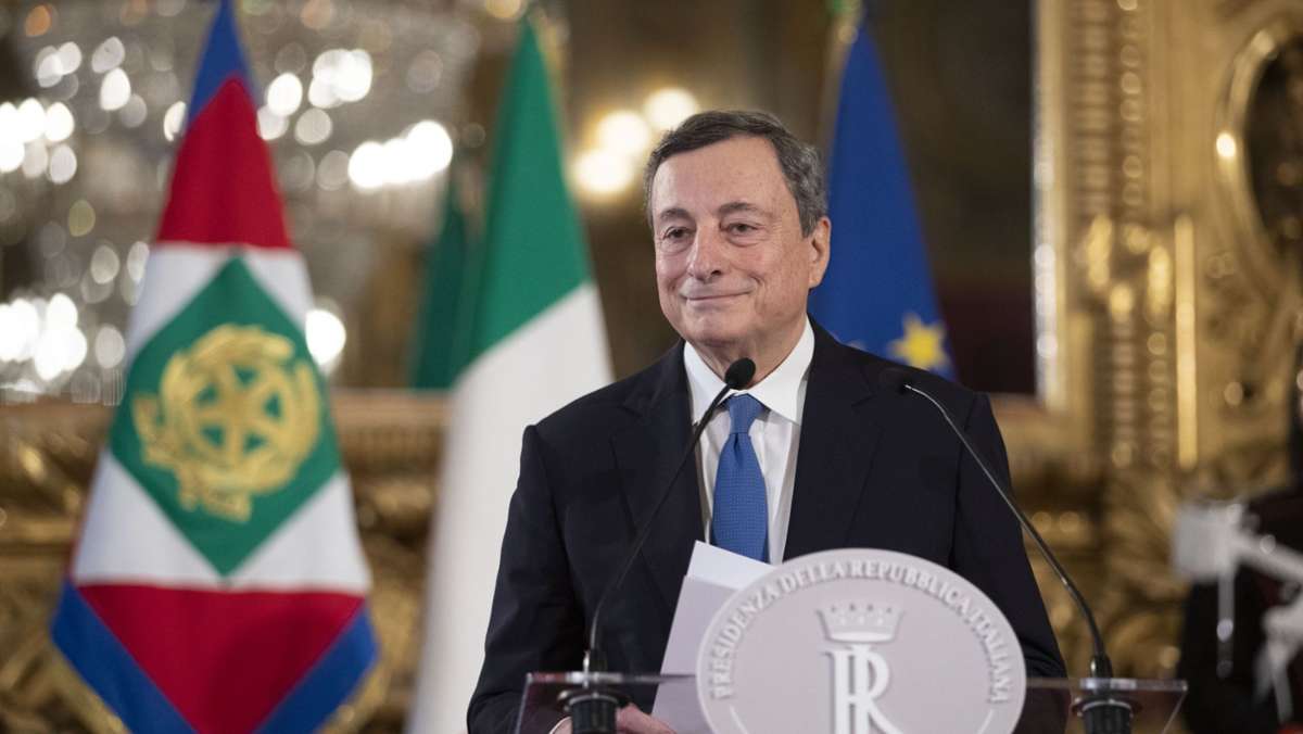 Einheitsregierung in Italien: Ex-EZB-Chef Mario Draghi soll am Samstag neuer Premier werden