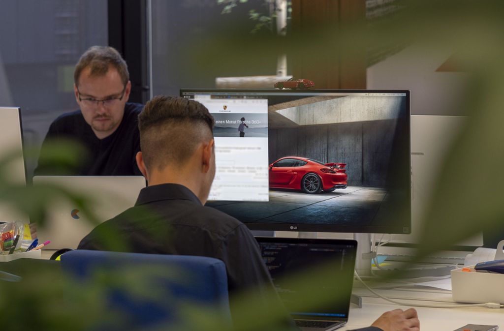 Impressionen aus dem Porsche-Digital-Büro.