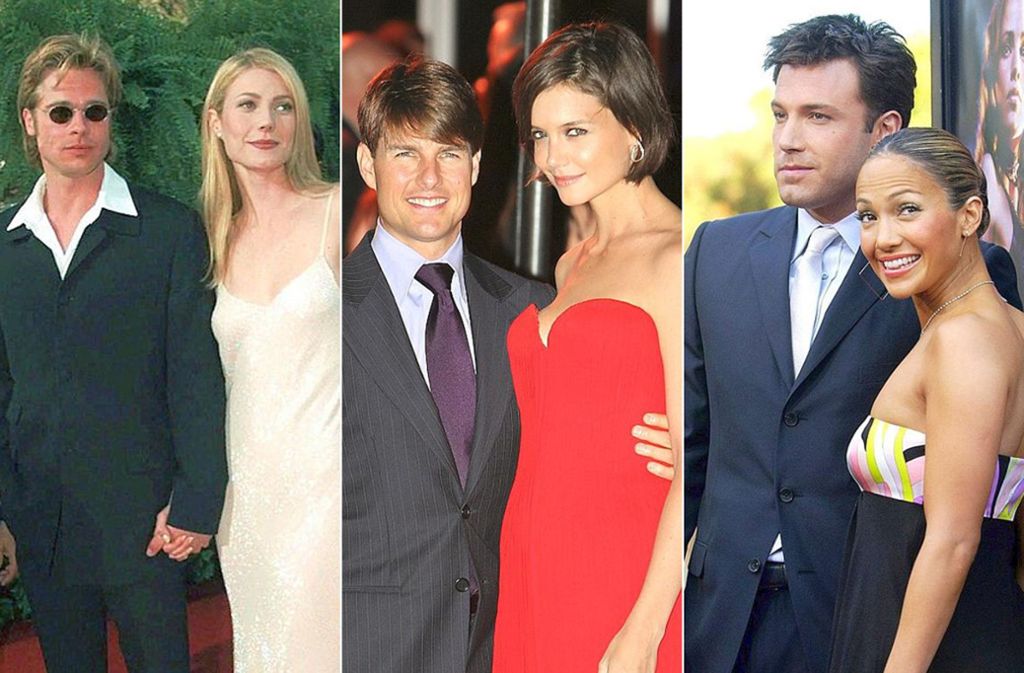 Erinnern Sie sich noch, als diese Stars ein Paar waren? Brad Pitt datete mal Gwyneth Paltrow, Tom Cruise war mal mit Katie Holmes verheiratet und Jennifer Lopez war mal in Ben Affleck verliebt.