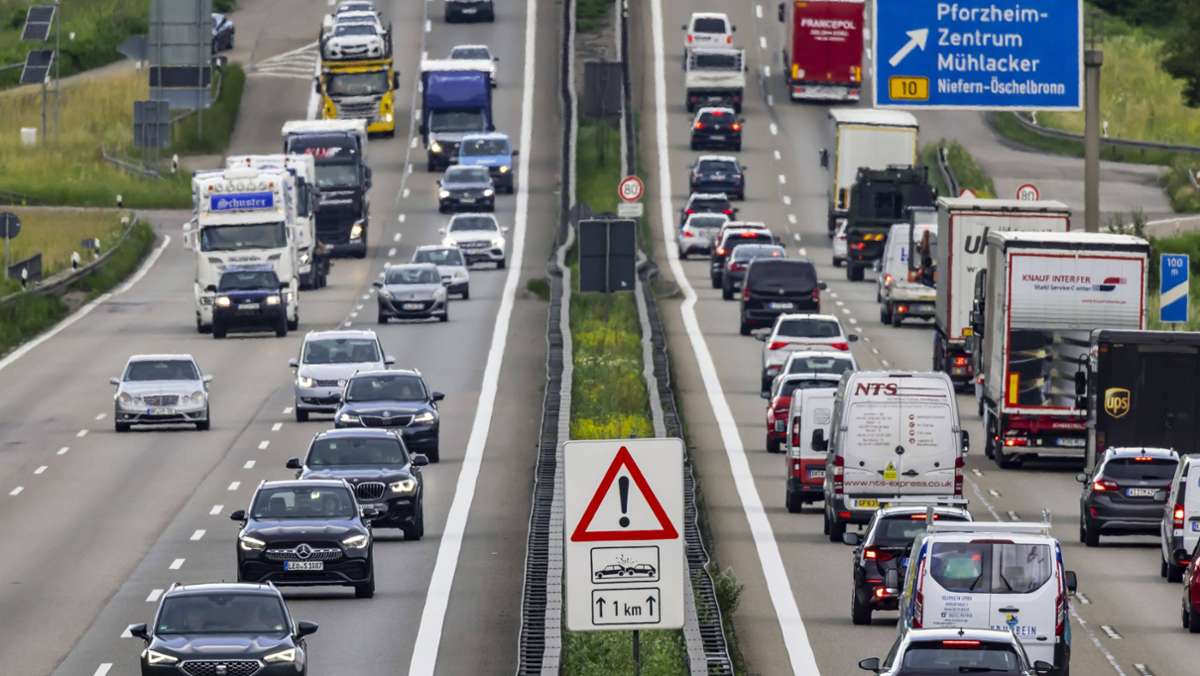 Wegen Bauarbeiten: Autobahn 8 bei Pforzheim übers Wochenende gesperrt