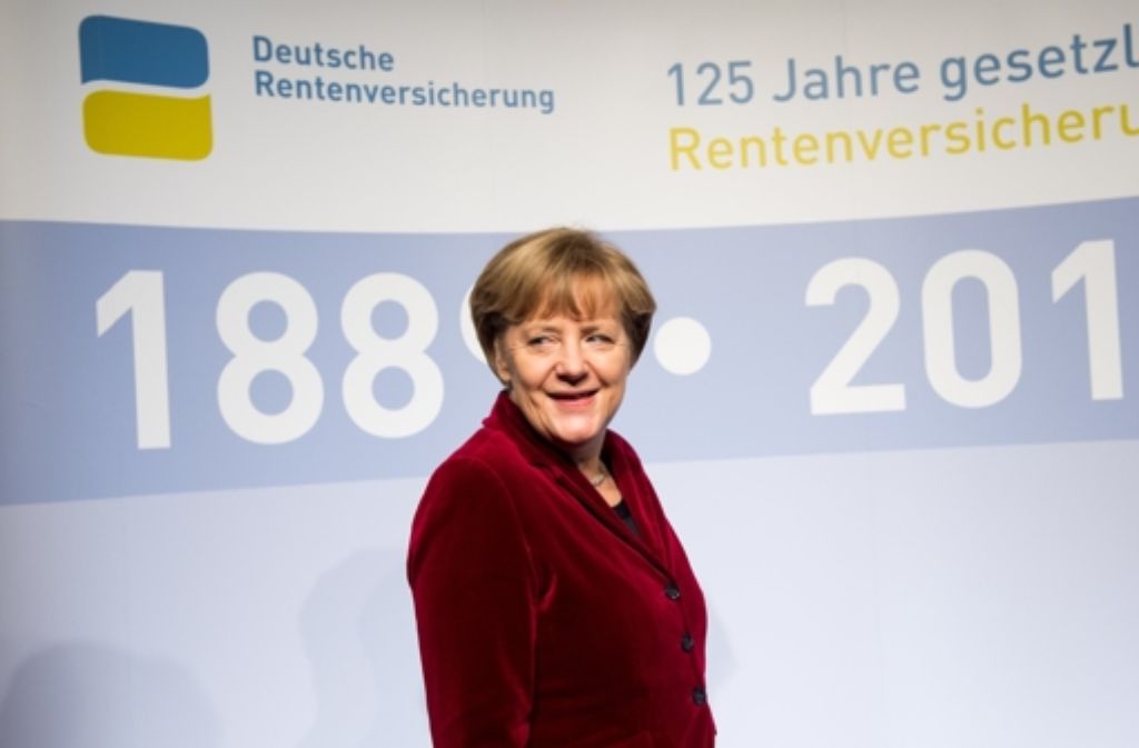 Die Rente ist eine Erfolgsgeschichte, sagt Bundeskanzlerin Angela Merkel zum 125-jährigen Jubiläum der Rentenversicherung. Foto: dpa