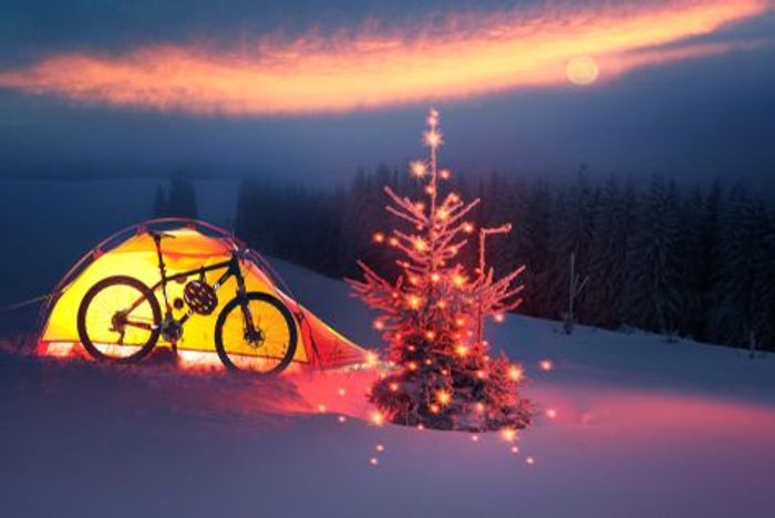 Über eine solch abenteuerliche Tour im Schnee würden sich Radfahrer zu Weihnachten sicher auch freuen.
