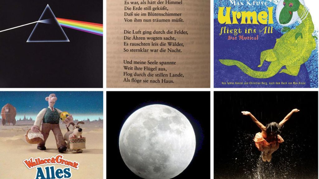  Von Pink Floyd über Pina Bausch bis Wallace & Gromit: Acht Hymnen an den Mond aus Kunst, Musik, Tanz und Literatur 