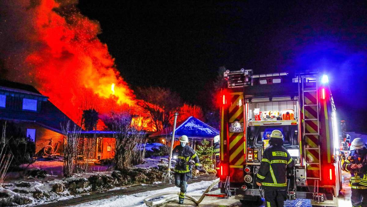 Schlat im Kreis Göppingen: Brand in Einfamilienhaus – 500.000 Euro Schaden