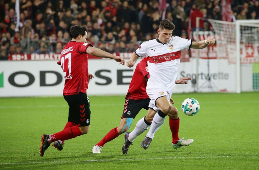 Meist einen Schritt schneller als seine Gegenspieler: VfB-Stürmer Mario Gomez