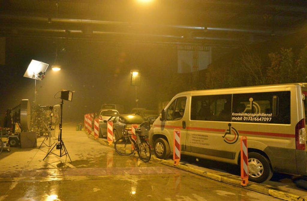 Die „Tatort“-Folge spielt auf der Neuen Weinsteige von Stuttgart bei Nacht.
