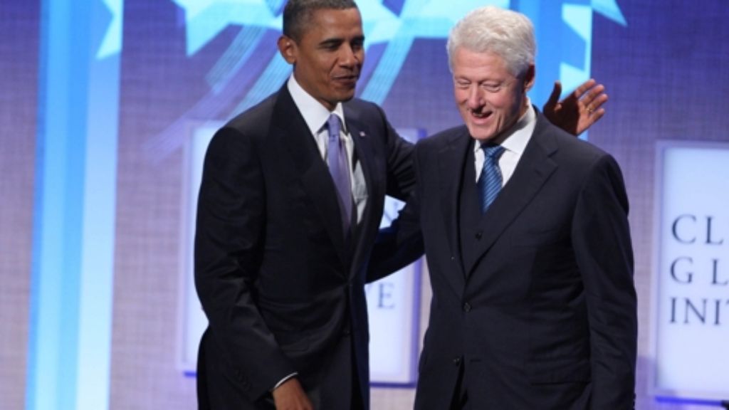 US-Präsident twittert : Obama über First Lady Bill Clinton
