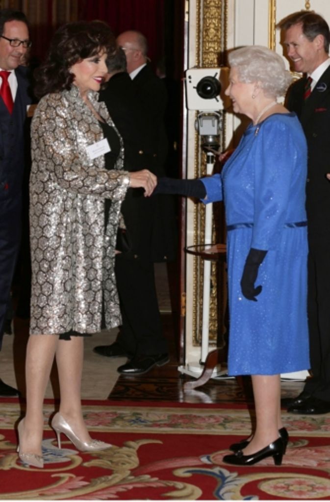 Queen Elizabeth II und Joan Collins